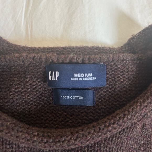 GAP womens Brown roll neck Sweater 100% cotton - Picture 2 of 4